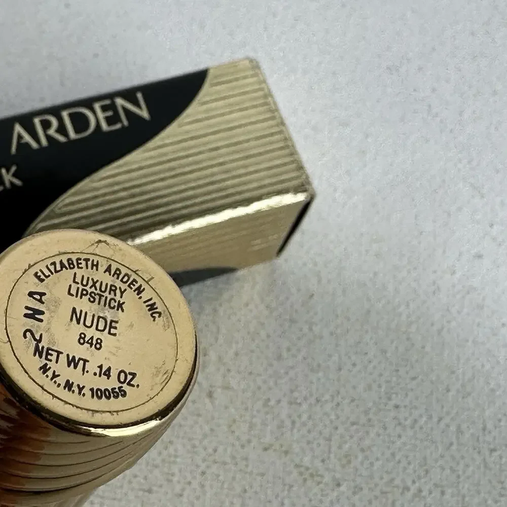 Vintage elizabeth arden Gold luxury moisture lipstick Nude